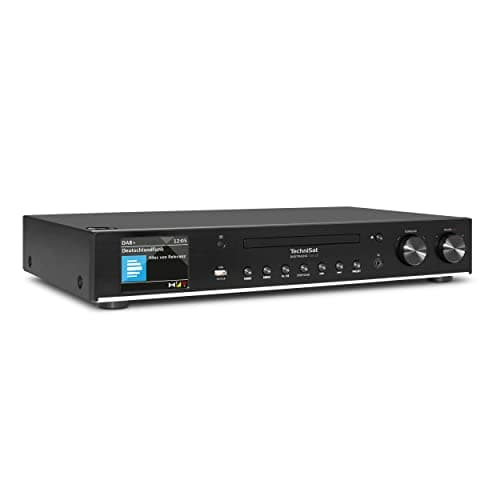 TechniSat DIGITRADIO 143 CD (V3) - Sintonizzatore HiFi digitale, radio Internet (DAB+, FM, ricezione Bluetooth, Spotify, lettore CD, WLAN, larghezza 43,5 cm, controllo dell'app, telecomando) Nero