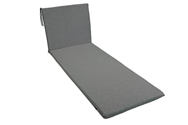 GHIOCUSCINI | Cuscino per Lettino Mare, Colore GRIGIO in Tessuto Cotone/Poliestere, Sfoderabile, 52 + 130 x 57 cm, Alto 4 cm, Made in Italy