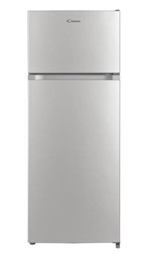 Candy Double Door, CDG1S514ES, Frigorifero a libera installazione, 242 Litri, 41 dB, Silver, AxLxP 143x55x55 cm [Classe di efficienza energetica E]