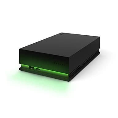 Seagate Game Drive Hub, 8TB, External Hard Drive Desktop, USB 3.2 Gen 1, Dual USB-C and USB-A ports, Xbox Certified, with RGB LED lighting, (STKW8000400), HUB Black w. LED