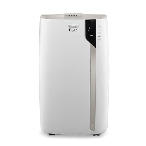 De'Longhi Pinguino PAC EX93 - Condizionatore d'aria molto silenzioso con tubo di scarico, tecnologia Whisper – aria condizionata mobile per ambienti fino a 85 m³, 60 dB(A), 3 velocità di ventilazione,