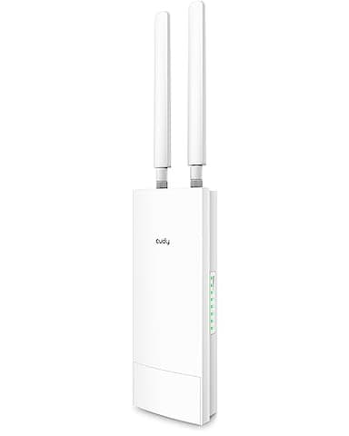 Cudy Modem Router 4G LTE Cat 6 Gigabit Da Esterno Sbloccato Con Slot SIM, WiFi AC1200, IP65, Antenne Rimovibili, Montaggio Su Palo o A Parete, LT700 Outdoor