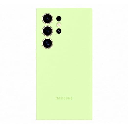 Samsung Silicone Case cover morbida colorata per Galaxy S24 Ultra, Light Green