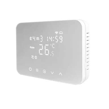 ISNATCH HEYTHERMO+ - CRONOTERMOSTATO WI-FI SOFT TOUCH 230V BIANCO - ideale per scatola 503