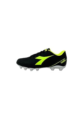 Diadora PICHICHI 6 MG14, Scarpe da Calcio Uomo, Black/Yellow FL DD/White, 41 EU