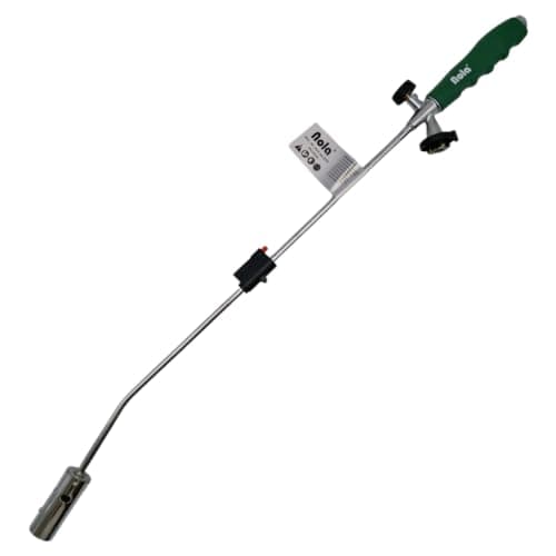 Nola Bruciatore per erbacce max. 1.300 °C, attacco a baionetta, diserbante 80 cm, dispositivo di fiamma, potente bruciatore a gas con accensione piezoelettrica, fiamma regolabile, accensione per