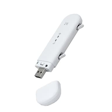 ZTE MF79U, Modem USB Wi-Fi sbloccato, Hotspot Wi-Fi da viaggio a basso costo per 10 dispositivi, porte per antenna esterna + 2 anni di garanzia (Bianco)