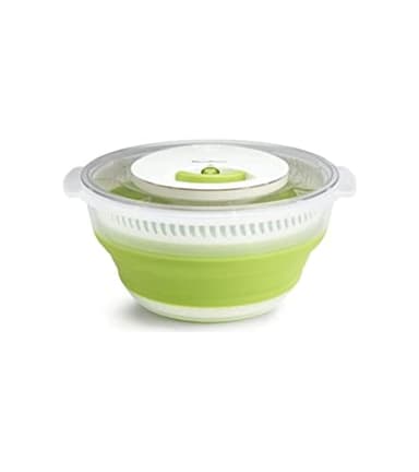Moulinex Essoreuse à Salade rétractable 4 L Centrifuga per Insalata Retrattile, 4 Litri, Plastica, Verde