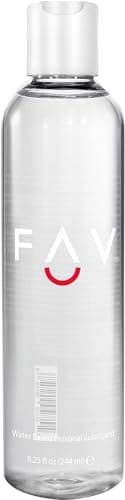 FAV Lubrificante a base d'acqua, Gel lubrificante naturale personale di lusso per uomini, donne e coppie, Lubrificante sessuale naturale da 244 ml