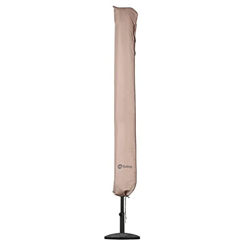 Sekey Telo protettivo per ombrellone con asta, copertura per ombrellone da giardino Ø 400 cm/240 x 330 cm, copertura per ombrellone da giardino, 100% poliestere impermeabile