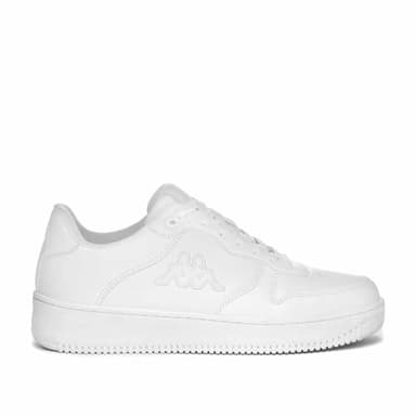 Kappa Logo Maserta, Scarpe da Ginnastica Uomo, Bianco, 42 EU
