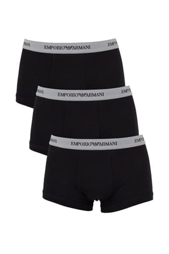 Emporio Armani Uomo 3-Pack Boxer Essential Core Logoband Boxer, Nero, M
