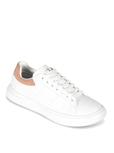 Trussardi Scarpe da Donna 79A00829 Yrias Sneakers Platform Casual comode Bianche (Bianco Rosa, Numeric_38)