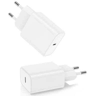 Caricatore iPhone 20W USB C - 2Pcs Caricabatterie Rapido per Apple iPhone 16 Pro Max/15/14/13/12 Mini/11/XS/XR/iPad Pro - Originale Apple USB C Carica Batteria