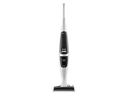De'Longhi XL155.41 Scopa Elettrica senza Sacco, dotato di Spazzola Parquet, Regolazione elettronica della potenza, Filtro Hepa, Sistema EasyClean, Avvolgicavo, Impugnatura ergonomica, Bianco