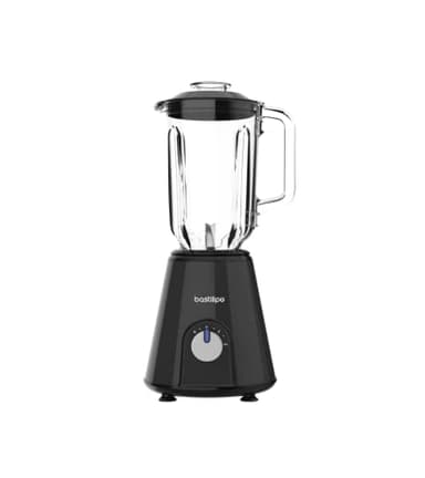 Frullatore BVA-800 N – Frullatore 800 W con 6 lame in acciaio inox e caraffa in vetro da 1,5 litri – 2 velocità con funzione Pulse