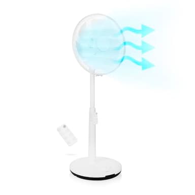Princess potente Ventilatore a piantana - 24 velocità e 4 modalità - Motore DC silenzioso e a basso consumo energetico - Connesso
