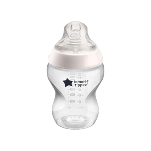 Tommee Tippee Biberon Closer to Nature, Tettarella Simile al Seno con Valvola Anticolica, 260ml, Confezione da 1, Be Kind Rosa, Colore e design possono variare