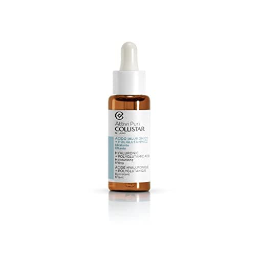 Collistar Attivi Puri, Acido Ialuronico + Poliglutammico, Trattamento in Gocce Idratante Liftante, Idrata in Profondità, Lifta e Minimizza le Rughe, Preserva l'Equilibrio del Microbioma Cutaneo, 30 ml