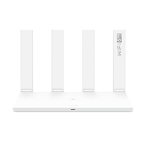 HUAWEI WiFi AX3, Router Wireless Dual Band Gigabit Wi-Fi 6 AX3000, 4 porte GE WAN/LAN auto-adattative, Sicurezza HomeSec™, Ideale per Gaming Xbox/PS5/Steam e 8K, Esclusiva Amazon