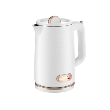 OLEGA Bollitore elettrico per acqua, bollitore per acqua calda a ebollizione rapida da 1500W, bollitore per acqua calda portatile da 1,8 litri Bollitore elettrico per tè Teiera