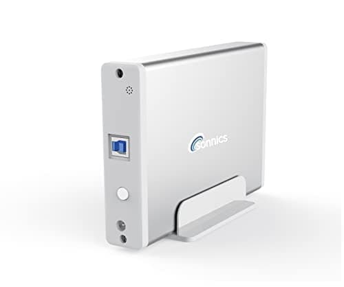 Sonnics Hard disk esterno da 3 TB, USB 3.0, compatibile con Xbox One, PS4, Windows PC/Mac, desktop non portatile, colore: argento