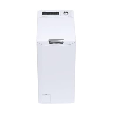 Haier Top Loader Lavatrice 8Kg, Libera Installazione, Carica dall'alto, Classe A, 1200 Giri, 16 programmi,Funzione Partenza Ritardata, Programma Vapore, AxLxP 86x41x60cm, Bianca - RTXSG28TMC5-11
