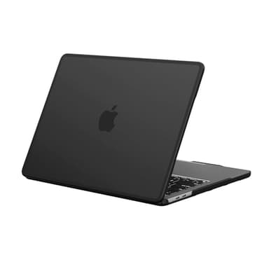 BlueSwan Custodia Compatibile con MacBook Pro 13 Pollici Cover Rigida, Uscita 2022-2016, M2 M1 A2338 A2251 A2289 A2159 A1989 A1708 A1706, Bordo in TPU Anti-Rottura - (Bordo Nero) Nero Opaco