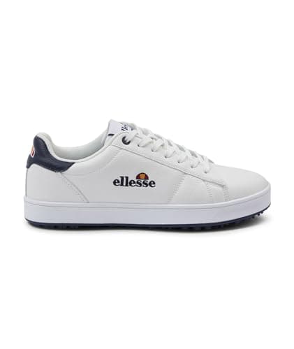 ellesse Aquila, Scarpe da Golf Unisex-Adulto, Bianco e Blu Navy, 10 UK