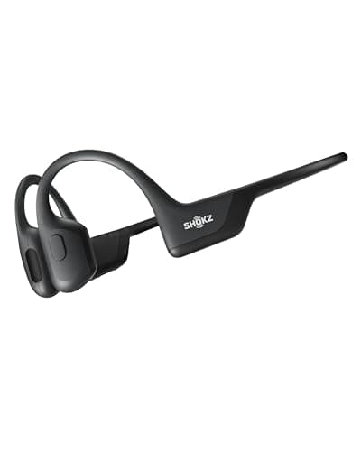 SHOKZ Auricolari OpenRun Pro a conduzione ossea, auricolari sportivi Bluetooth open-ear con microfono, cuffie wireless impermeabili IP55, autonomia 10 ore, Fascia auricolare sport, Nero