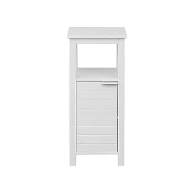 Rebecca Mobili Armadietto Con Anta Da Terra, Mobiletto Bagno Cucina Lavanderia, Bianco, Stile Moderno, Mdf, Igienico, Facile Da Pulire - Misure: 79 x 34 x 30 cm (HxLxP) - Art. RE6685