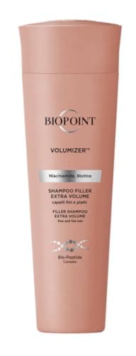 Biopoint Volumizer - Shampoo Volumizzante Capelli Fini, Filler Extra Volume, Effetto Rimpolpante, Dona Capelli Voluminosi e Corposi, 200 ml
