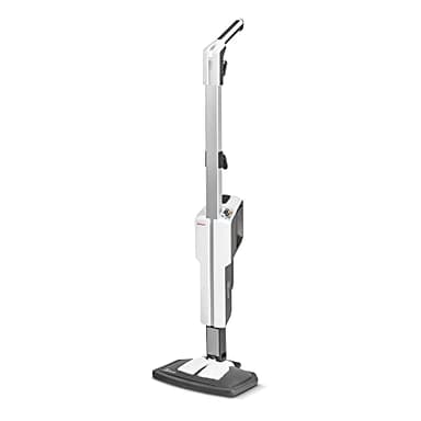 Polti Vaporetto SV610 Style, Scopa a Vapore con Pulitore Portatile Integrato, Potenza Max 1500 W, 15 Accessori, Filtro Anti Calcare, Autonomia Illimitata, Parking Verticale, Bianco e Grigio