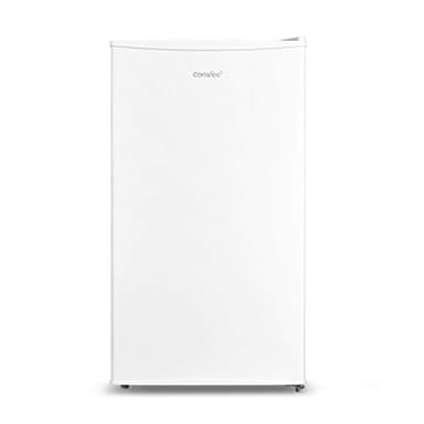 COMFEE' RCD115WH2 80 Liter Frigo Piccolo con Congelatore, Frigorifero Monoporta, adatto per casa, ufficio, Camera,Silenzioso, Temperatura Regolabile, Luce LED, Bianco