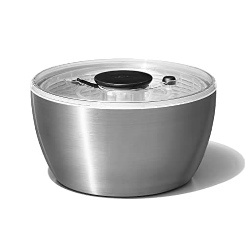 OXO Steel Centrifuga per Insalata in Acciaio Inox