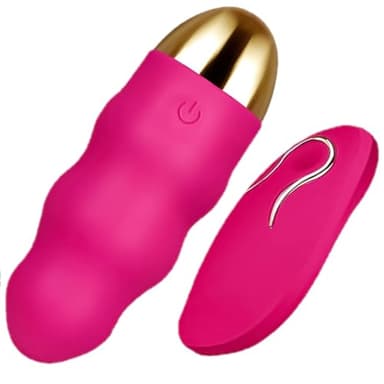 Vibratore silenzioso per donne 12 modalità Mini Vibrazione – Uovo vibrante clitoride con telecomando, impermeabile, compatto e portatile, Mini Vibratore da viaggio – FOPS M17-7