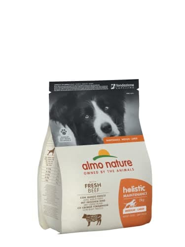 Almo Nature Holistic Maintenance M-L, Crocchette per Cani Adulti con Manzo Fresco - Sacco da 2 kg