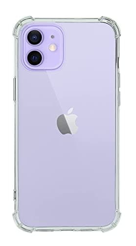 QUITECO Cover Trasparente per iPhone 12 / iPhone 12 Pro, Custodia Resistente in TPU, Anti Urto con Angoli Rinforzati, Protezione Bordi e Antigraffio