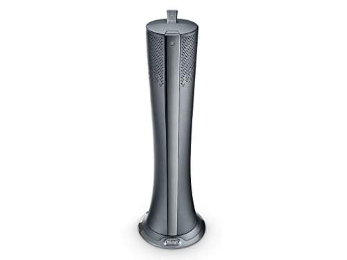 De'Longhi HFX85W20C Termoventilatore, Purificatore d'Aria e Ventilatore, Prodotto 3 in 1: Riscalda, Rinfresca e Purifica, Display a LED, 2000 W, Per 60 Metri cubi, Plastica