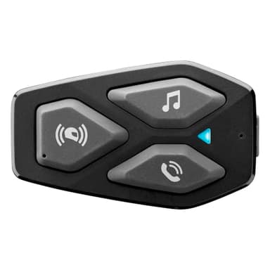 INTERPHONE COM3HD - Singolo - Interfono Auricolare Moto Bluetooth 5.1 da Casco, Auricolari HD 40mm, Uso Moto Moto, Distanza 500Mt, Autonomia 10 Ore, Musica, GPS, Impermeabile IP67