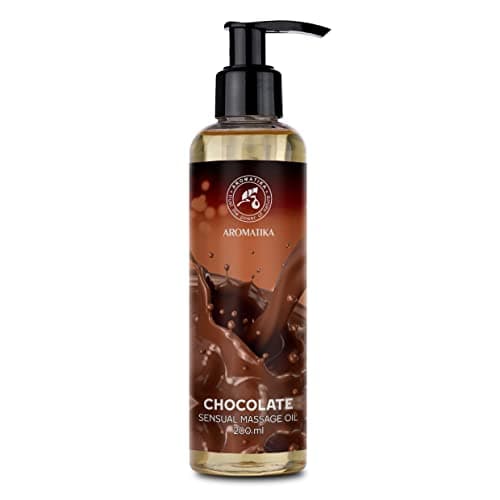 Olio da Massaggio Sensuale Cioccolato 200ml - Olio Sensuale Commestibile - Olio per Momenti Emozionanti - Olio per Massaggi Rilassante - Olio di Bacio