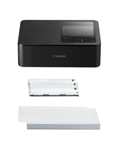 Canon SELPHY CP1500 Stampante Fotografica Compatta – Stampante per Fotografie Wireless, con Porta USB-C e Scheda SD – Foto che Durano a Lungo - Ideale per Album di Ritagli e Album Fotografici, Nero