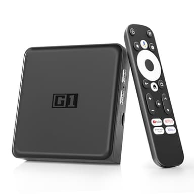 Android TV Box - Smart TV Box compatibile con Google e Netflix Certified, 4K HDR10+/Dolby Vision/Dolby Digital+, 4GB RAM + 32GB ROM Streaming Box, WiFi 6, BT5.0, Assistente Vocale, Specchio schermo