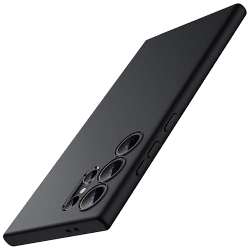 JETech Cover Slim per Samsung Galaxy S24 Ultra 5G, Piena Protezione Lente Fotocamera, Morbido TPU Sottile Protettiva Cellulare Custodia con Finitura Opaca, Antiurto (Nero)