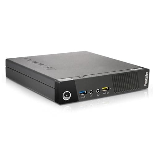Lenovo ThinkCentre, Mini Pc Tiny, Processore Intel i7-4790 4 Core 3.6 Ghz, Ram 8Gb SSD 256Gb, Win 10, Pc Desktop Mini con Chiavetta Wi-fi (Ricondizionato)
