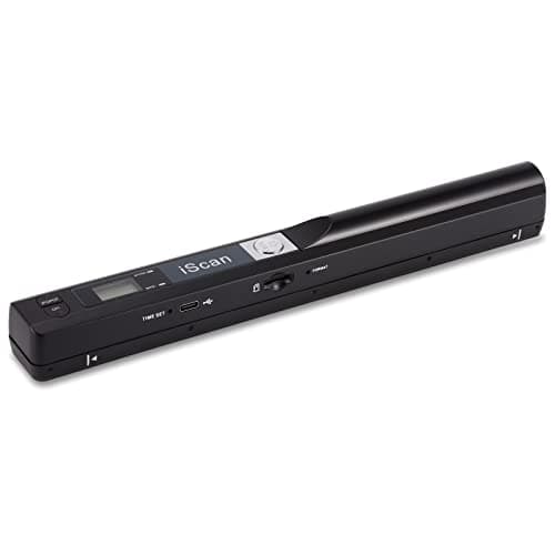 AOZBZ Scanner Per Documenti Portatile, 900 Dpi, Scanner di Immagini USB A4 a Colori, Scanner Portatile Per Foto, Scansione Pratica (Micro Bisogno di Schede SD/TF) (Nero)
