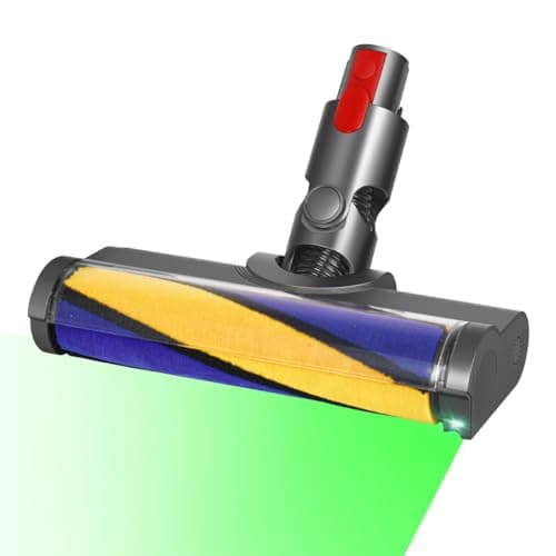 MOPEI Spazzola Pavimenti LED Compatibile con Dyson Aspirapolvere V7 V8 V10 V11 V15, Illumina la Polvere Nascosta sul Parquet