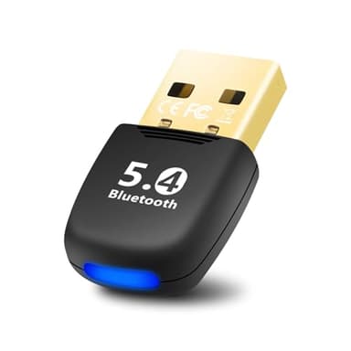 Chiavetta Bluetooth per PC, Adattatore Bluetooth 5.4 USB Low Latency, Plug & Play, Ricevitore Bluetooth con Windows 11/10/8.1/7 per PC Fisso/Laptop