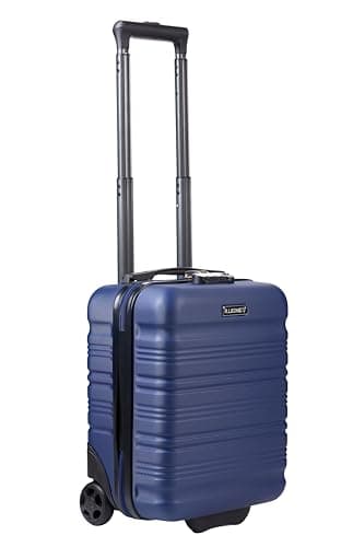 R.Leone Valigia Trolley Bagaglio a Mano 40x30x20cm Wizzair Vueling 2 Ruota in ABS (Blu, 915 40X30X20cm 2Ruota)