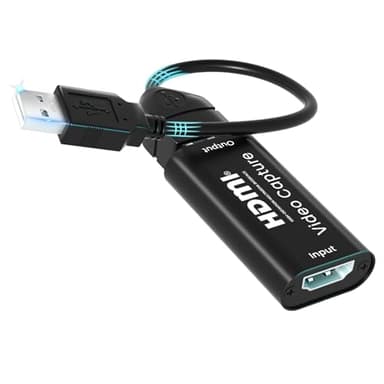 AMANKA 1080P Scheda di Acquisizione Audio Video,60FPS HDMI a USB 2.0 HD Scheda di Acquisizione Convertitore Acquisitore Video Audio per Digital e Edite Video,per PC HDTV PS5 VideoCamera Proiettore